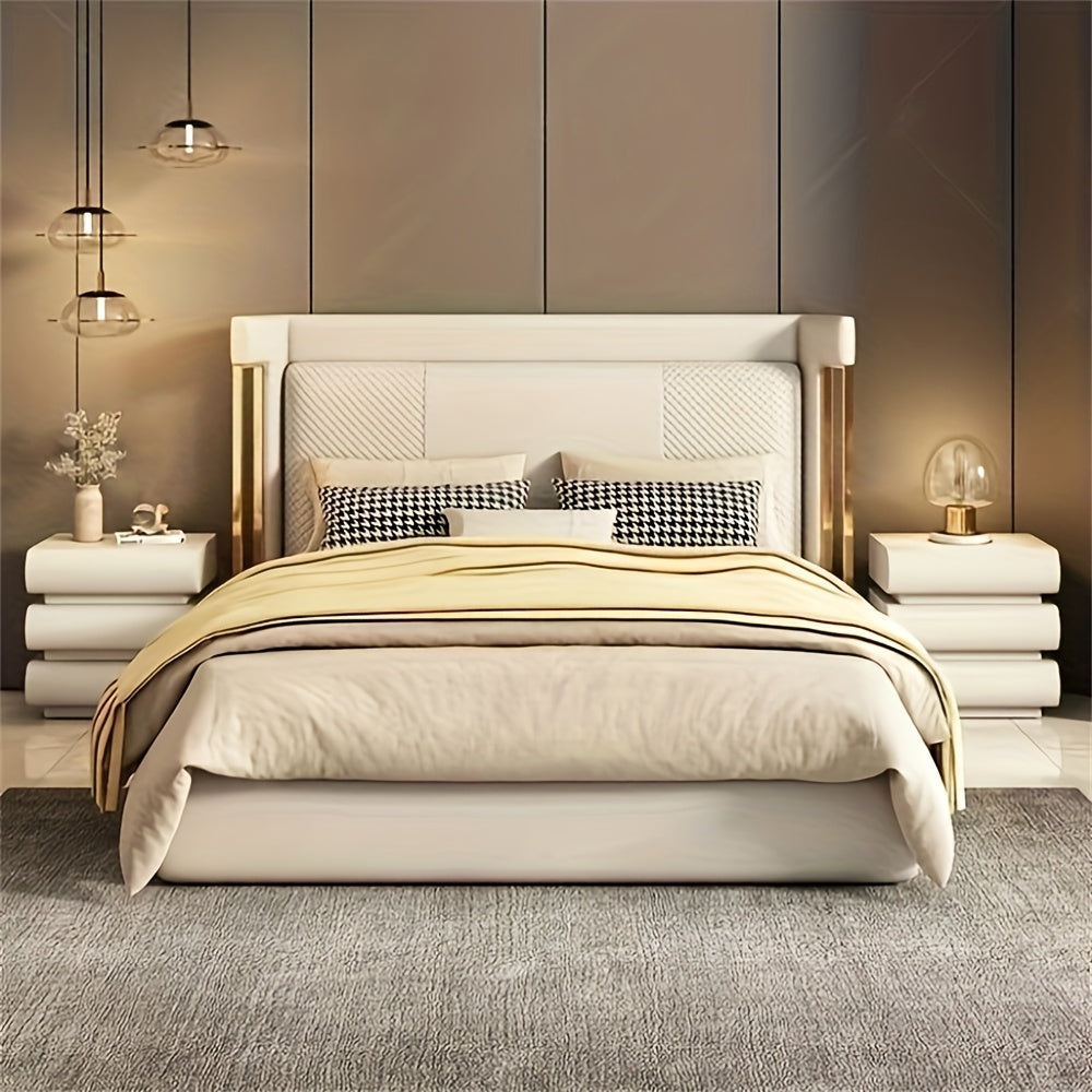 Minimalist Bedside Storage Cabinet with Three Drawers for The Bedroom
